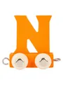 Small Foot - Wooden Letter Train Orange - N - 12 pieces