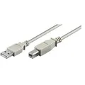 goobay USB 2.0 A/USB 2.0 B Kabel 1,8 m grau, 1 St.
