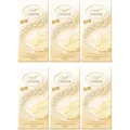 Lindt Lindor Weiß Tafel mit zartschmelzender Füllung 100g 6er Pack