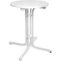 Beautissu Bistroni Bistrotisch Ø60xH70cm Weiß