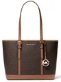 Michael Kors Damen Tasche Handtasche Shopper Jet Set Travel SM Shldr  Braun neu