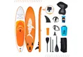 Puluomis Inflatable SUP-Board Set aufblasbar mit Halter, Sitz und Fußband, MB. bis 150Kg, 335/320cm, Surfbrett Paddling Paddelboard