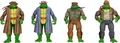 Teenage Mutant Ninja Turtles Actionfiguren 4er Pack Gangster Turtles 18 cm