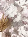 NEWROOM Tapete Rose Vliestapete Blumen - Vintage Floral Weiß Beige Rosen Blätter Blumentapete Romantisch Rosentapete inkl. Tapezier-Ratgeber