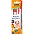 Bic Kugelschreiber Cristal Original Rot (4x) (516333)