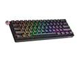 Geeky GK61 60% | Hot Swappable Mechanische Gaming-Tastatur | 61 Tasten Multi Color RGB LED Hintergrundbeleuchtung für PC/Mac Gamer| ANSI US Amerikanisches Layout (Schwarz, Mechanical Blue)