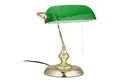 relaxdays Tischleuchte Bankerlampe mit Zugschalter