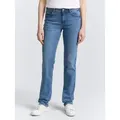 TOM TAILOR Straight-Jeans Jeanshosen TTALEXA STRAIGHT Jeans blau W28/L30