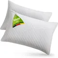 Juskys - Kissen 40x60 Cm Für Bett - 2er Set Kopfkissen Mit Memory-foam Füllung - Kissenfüllung Atmungsaktiv - Bezug Waschbar - Bettkissen Weiß