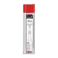 Pica Fine Dry Ersatzminenset 7031 I rot 0,9 mm I für fast alle Oberflächen I für Präzision ohne Anspitzen, passend für Pica Fine-Dry 7070 I 12 Minen