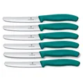 Victorinox Swiss Classic Tafelmesser Set 6-teilig ergonomischer Griff Grün