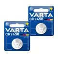 2 VARTA CR2450 Lithium Batteries 3V 560 mAh Zelle Botton CR2450SLF EXP 2032 Neu