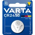 4x CR2450 3V Lithium Knopfzelle 3 Volt 560mAh ø24,5x5,0mm VARTA Blister