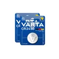 2x 1er Blister Varta Knopfzellen Lithium Batterien CR 2450 CR2450 3V