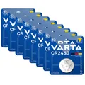 8x 1er Blister Varta Knopfzellen Lithium Batterien CR 2450 CR2450 3V