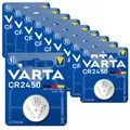 10x 1er Blister Varta Knopfzellen Lithium Batterien CR 2450 CR2450 3V