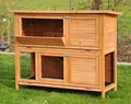 Kleintierstall Bommel 122 x 50 x 101 cm natur
