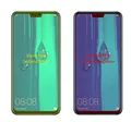 2x Schutzfolie für Huawei Y9 (2019) inkl. Rundung Flex Folie dipos Display