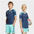 adidas Performance Fußballtrikot DFB A JSY Y für Kinder, schmal geschnitten, mit Climacool Technologie blau 152 EU