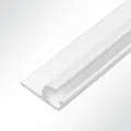 Lysel® Kederschiene Kederleiste Aluminium 45° weiß RAL 9016 für 5-9mm Keder L: 1m