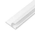 LYSEL® Kederschiene Kederleiste Kederprofil 15x30mm pulverbeschichtet 1m 45° Weiß Ø10mm für Keder 6-9mm