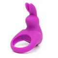 Rechargeable Vibrating Rabbit Cock Ring Purple Cockring Penisring Vibration