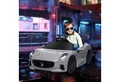 AIYAPLAY Elektro-Kinderauto 12V Kinder Elektroauto mit 2,4 GHz Fernbedienung, 2 Motor, Belastbarkeit 25 kg, (1-tlg), mit Hilfsrad, für 3-5 Jahre Kinder, Grau