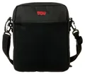 Levi's® Umhängetasche Dual Strap North-South Crossbody, mit abnehmbaren Umhängeriemen Schultertasche, schwarz