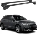 Dachträger für VW Tiguan mk2 2016-2024 Gepäckträger Grundträger Alu Schwarz 2x