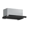 Klarstein Velaire Dunstabzugshaube 60cm, Unterbau, Ausziehbar, 896 m³/h Boost, Touch, Energieklasse , LED, Leise, Aluminium- & Aktivkohlefilter, Unterbauhaube Küche, Schwarz