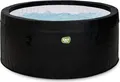 EXIT Leather Premium Aufblasbarer Whirlpool, 2 Personen, Jacuzzi für Outdoor, Whirlpool mit Jets, Schwarz