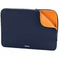Hama Laptoptasche Notebook-Sleeve Neoprene 13,3" bis 14,2" Grau, Business Schutz-Hülle Laptop-Tasche Case für 14" 14,1" 14,4" 15" Zoll blau