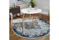 Livabliss Teppich ADEN, rund, Höhe: 10 mm, Vintage Orientteppich, Kurzflor Boho Wohnzimmerteppich, Läufer