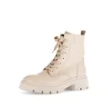 Gabor Damen Combat Boots, Frauen Stiefeletten,warm,gefüttert,Stiefel,Bootee,Booties,halbstiefel,Kurzstiefel,uebergangsschuhe,Sand,43 EU / 9 UK
