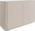 Selsey Luvio – Sideboard, 2-türig mit 6 Fächern, abgerundeten Kanten, 140 cm, Kaschmirgrau