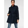 Tommy Hilfiger Langjacke HERITAGE SINGLE BREASTED TRENCH mit den typischen Trenchcoat-Details blau L (40)