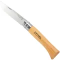 Opinel No 10 Klappmesser Edelstahl rostfrei Buche Taschenmesser INOX Größe N°10