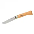 Opinel No.10 Taschenmesser Messer Rostfrei Buche Natur