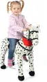 Pink Papaya Stehpferd zum draufsitzen | 75cm Spielpferd zum Reiten | Pferd zum Reiten für Kinder mit Sound | Sattel Pferd - Jolly