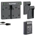 1x Akku + Lader für Panasonic DMW-BLK22  Lumix DC S5 G9 GH5 II GH6  2250mAh
