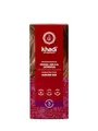khadi HENNA, AMLA & JATROPHA Pflanzenhaarfarbe, Haarfarbe für kräftiges, dunkles Tiefrot bis zu auffälligem, sattem Mahagoni, Naturhaarfarbe 100% pflanzlich, natürlich & vegan, Naturkosmetik 100g