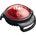 Orbiloc Dog Dual Safety Light Hundelicht mit Befestigungsgummi, Rot