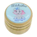 Milchzahndose Elefant Zahndose Milchzähne Bilderdose aus Holz  7017