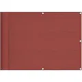 vidaXL Balkon-Sichtschutz Terrakotta 75x1000 cm 100 % Polyester-Oxford 42002086