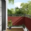 vidaXL Balkon-Sichtschutz Terrakotta 75x1000 cm 100 % Polyester-Oxford
