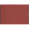 vidaXL Balkon-Sichtschutz Terrakotta 75x1000 cm 100% Polyester-Oxford, Balkonsichtschutz, Balkonbespannung, Balkon Windschutz, Sichtschutz