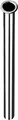 SCHELL Spülrohr d:18, 300, chrom