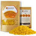 Bienenbiya® 100% Reine Bienenwachs Pastillen (1000g) ohne Zusatzstoffe, natürliches Beeswax für Salben,Kosmetika,Seifen,Kerzenherstellung und Leder-/Holzpflege