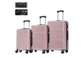 YONSLY Kofferset Reisekoffer Trolley Gepäckset für Urlaubs- und Geschäftsreisen, 4 Rollen, (Hartschalen-Trolley-Set, 3 tlg., M-L-XL-Set), mit TSA-Schloss, YKK-Reißverschluss und austauschbaren Teilen
