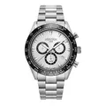 Roamer Monza 100 Herren-Armbanduhr, Quarz, sportlich, Edelstahl-Armband, graues Edelstahlgehäuse, analoges Display, Grau - 850837-41-15-20
